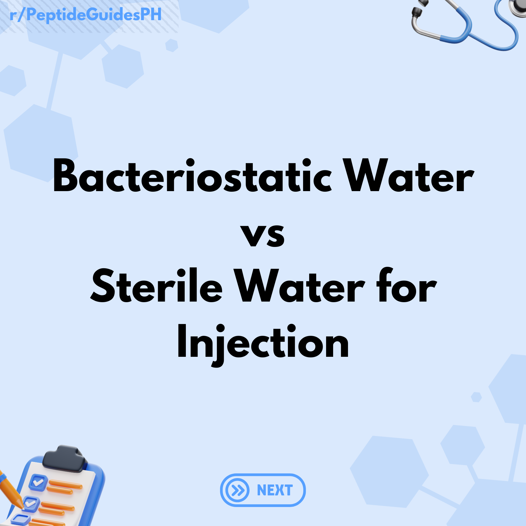 Bac vs Sterile Water