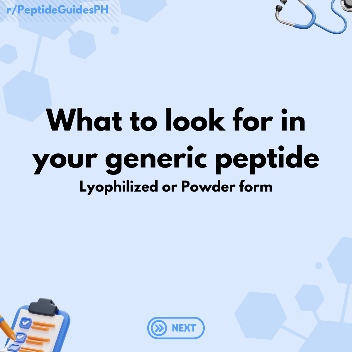 Lyophilized Peptides