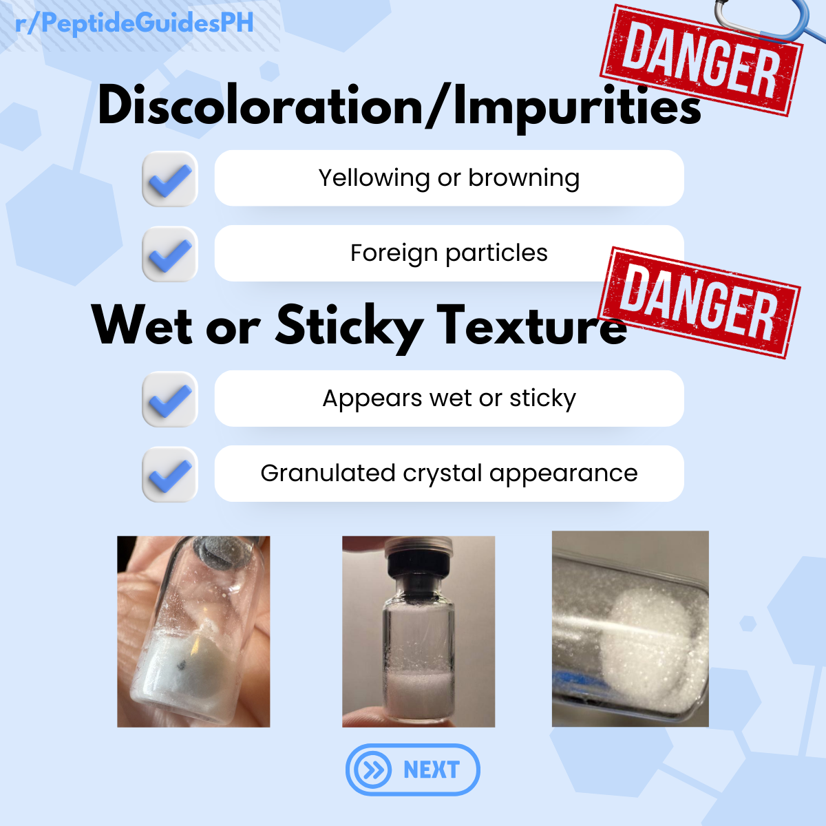 Lyophilized peptide example 5