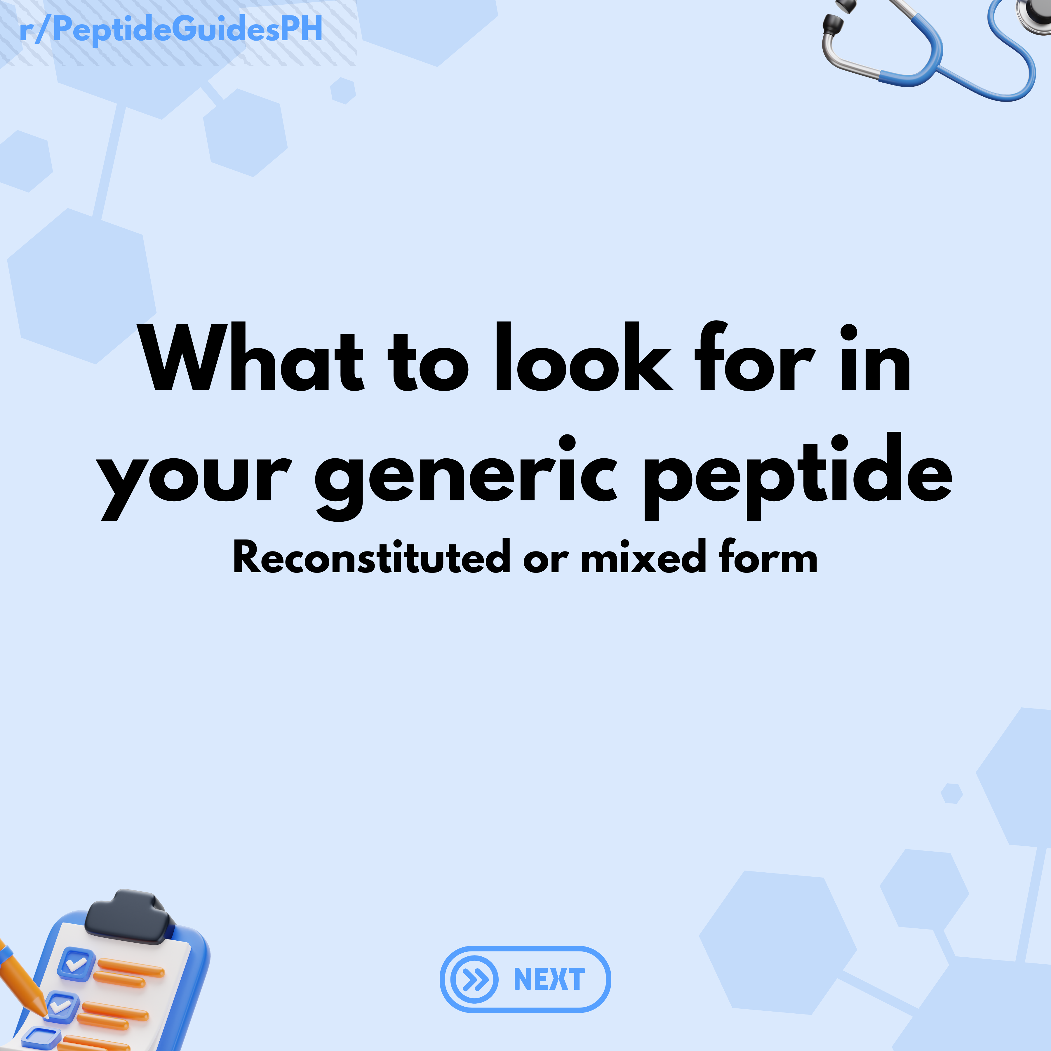 Reconstituted Peptides